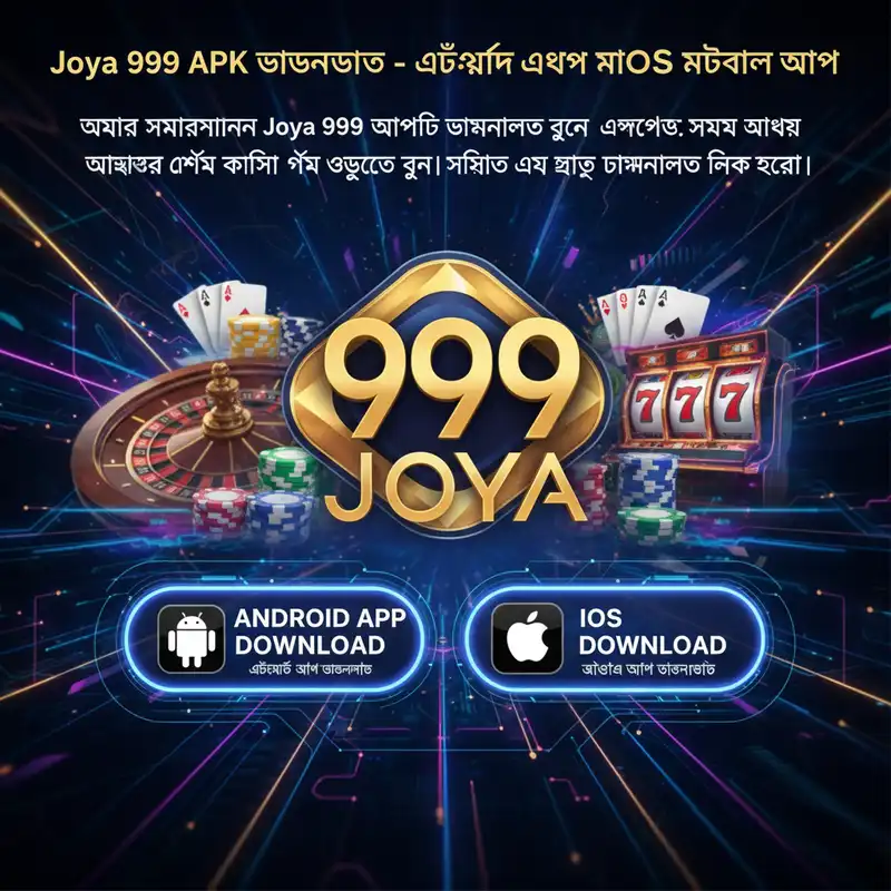 Joya 999 মোবাইল অ্যাপ ডাউনলোড ইন্টারফেস